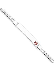 7 Inch 14k Gold White Gold Medical Jewelry Bracelet