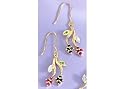 Signature Ruby,Emerald & Sapphire Earrings GOLD