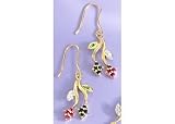 Search : Signature Ruby,Emerald & Sapphire Earrings GOLD