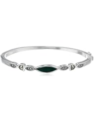 Judith Jack "Snake Bite" Sterling Silver, Marcasite, Multi-Bangle Bracelet, 2.7"