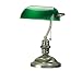 Lite Source LS-224PB Banker's Lamp, Polished Brass with Green Glass Shade