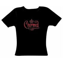 Charmed - Gothic Logo Ladies Fitted T-Shirt
