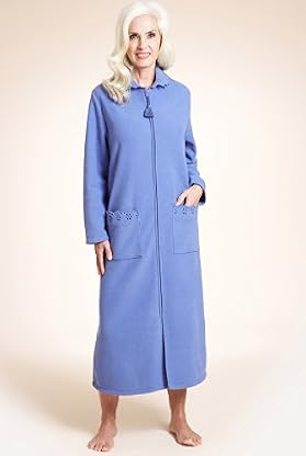 Long Sleeve Cut-Out Fleece Dressing Gown
