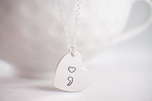 My Story Isn't Over Semicolon Necklace - Semicolon Jewelry - Survivor Necklace - Survivor Gift - Survivor jewelry