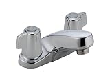 Delta Faucet 2500 Classic Double-Handle Centerset Lavatory Faucet, Chrome