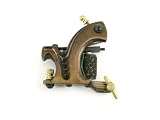 TATTOO MACHINE - DAMASCUS STEEL FRAME - 10 WRAP CUSTOM
