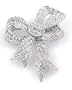 Large Swarovski Crystal Bow Brooch