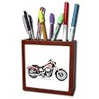 Tile Pen Holder Picturing Picturing Harley-Davidson Motorcycle