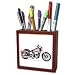 Tile Pen Holder Picturing Picturing Harley-Davidson Motorcycle