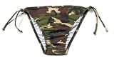 Woodland Camouflage Womens String Bikini Bottom