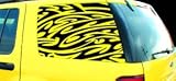 Exterior Mounted Solid Vinyl Visorscapes - Tribal Art-Yellow Jacket 66 x 12