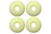 Slightly Discolored Skateboard Wheels 50mm White 1 set