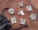 Dwarven Stones Clear Quartz 12mm 7 Piece Dice Set