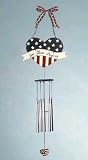 Heart Shape Americana Wind Chime
