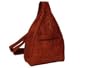 Brown Sling Backpack Tooled Leather Western Purse (Brown)