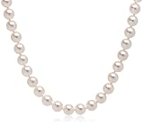 18k White Gold 7.5-8mm Akoya Cultured Pearl Necklace, 18