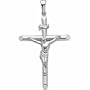 14Kt White Gold Crucifix Pendant