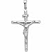 14Kt White Gold Crucifix Pendant
