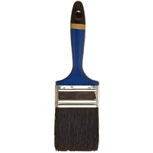 Weiler 3" Width, 11/16" Thickness, 2-1/2" Bristle Length, Black China Bristles, Nickel Ferrule, Professional Varnish Brush With Blue Foam Handle