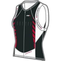 Louis Garneau Triathlon Mens Elite Lazer Tek Sleeveless Black/White (all size)