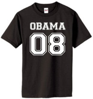 OBAMA 08 (athletic) on 100% Heavy Cotton T-Shirt