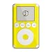 Solid Yellow Design iPod 3G Protective Decal Skin Sticker