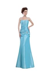 Spaghetti Strap Mermaid Taffeta Natural   Waistline Evening Dress/Bridesmaid Dress/Prom Dress/Party Dress 