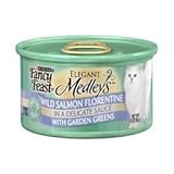 Fancy Feast Elegant Medleys Wild Salmon Florentine with Garden Greens (24/3-oz cans)