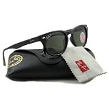 Ray Ban RB 2132 New Wayfarer 901/58 Black/Crystal Green Polarized