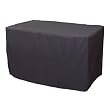4 Foot Fitted Polyester Tablecloth Black
