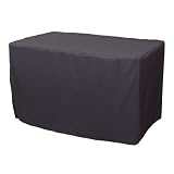 4 Foot Fitted Polyester Tablecloth Black by 