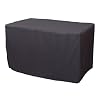 4 Foot Fitted Polyester Tablecloth Black
