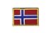 Norway Flag embroidered Iron-On Patch