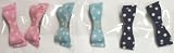 Set of Six Multi Color Polka Dot Hair Bow on French Barrette for Children
