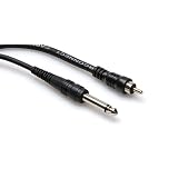 Hosa CPR105 1/4" to RCA Audio Cable (5 Feet)