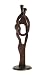 Tall Abstract Couple Sculpture-Cast Aluminum