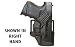 Glock 26/27/33 CQC SERPA Carbon Fiber Paddle/Belt Holster Left Hand
