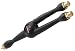 Monster 127770-00 Single Male RCA to Dual Female RCA Y-Adapter