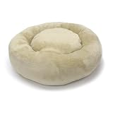 Precision Pet Donut Bed 20-Inch Tan Baby Terry
