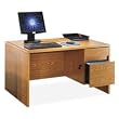 Lorell LLR44311 Computer Desk- 47-.50in.x29-.75in.x27in.- Medium Oak
