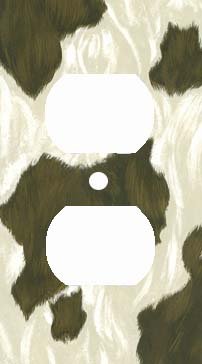 Cow Skin Print Outlet Cover