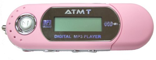 Childrens Toyshop  Computer : ATMT MINI MP3 512MB Player - Baby Pink