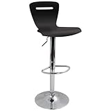 LumiSource H2 Bar Stool, Black