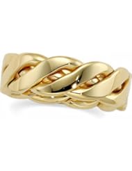 14K Yellow Gold SIZE 5 Hand Woven Band Ring Size 5