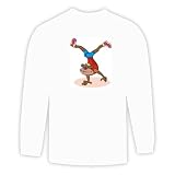 Long Sleeve T shirt with sport, animal, monkey, handstand, gymnastics Long Sleeve T-shirt with sport, animal, monkey, handstand, gymnastics