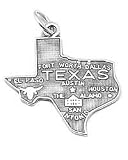 Sterling Silver Texas Charm