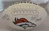 Von Miller Autographed/Hand Signed Denver Broncos White Panel Football w/''2011 DROY'' insc