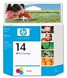 HP No. 14 C5010DN (C5010AN) Inkjet Cartridge, High-Yield, Tri-Color