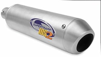 Supertrapp IDS2 Racing Universal ATV/Dirt Bike Muffler, 2.0" Inlet Diameter / 19" Long, Quiet Core