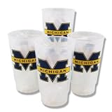 Michigan Wolverines Plastic Cups - 4 Pack 16 oz.